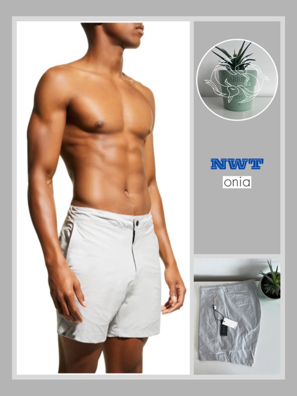Onia - Men's 6" Traveler Short - Soft Silver (31 Inch)